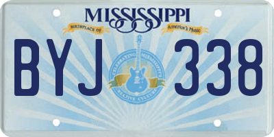 MS license plate BYJ338