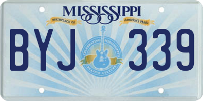 MS license plate BYJ339