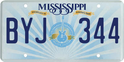 MS license plate BYJ344