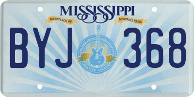 MS license plate BYJ368