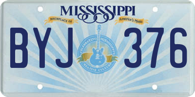 MS license plate BYJ376