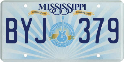 MS license plate BYJ379