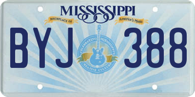 MS license plate BYJ388