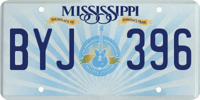 MS license plate BYJ396