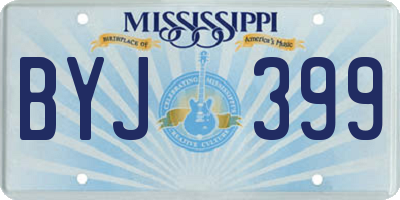 MS license plate BYJ399