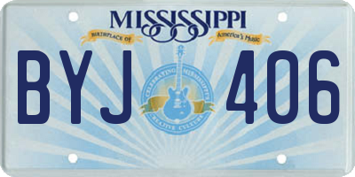 MS license plate BYJ406