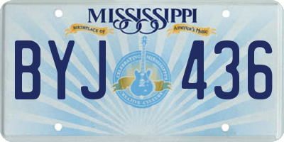 MS license plate BYJ436