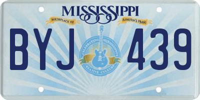 MS license plate BYJ439