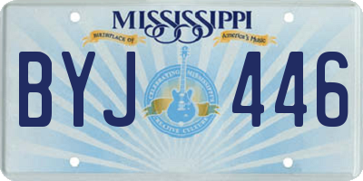 MS license plate BYJ446
