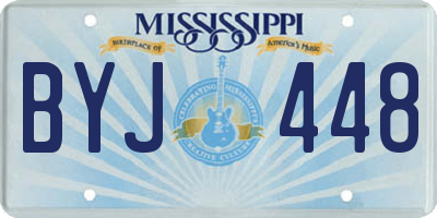 MS license plate BYJ448