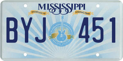 MS license plate BYJ451