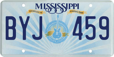 MS license plate BYJ459
