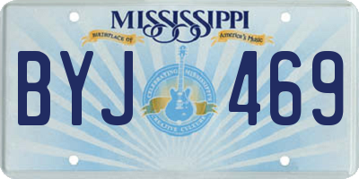 MS license plate BYJ469