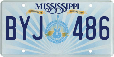 MS license plate BYJ486