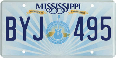 MS license plate BYJ495