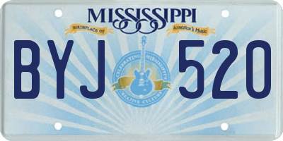 MS license plate BYJ520