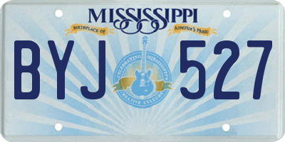 MS license plate BYJ527