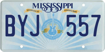 MS license plate BYJ557