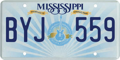 MS license plate BYJ559