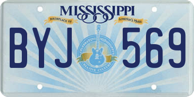 MS license plate BYJ569