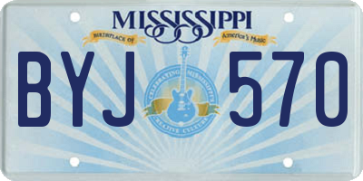MS license plate BYJ570