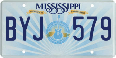MS license plate BYJ579