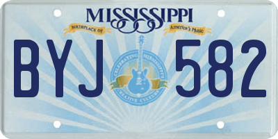 MS license plate BYJ582