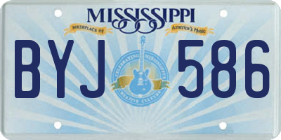 MS license plate BYJ586