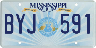 MS license plate BYJ591