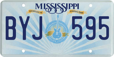 MS license plate BYJ595