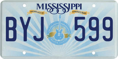 MS license plate BYJ599