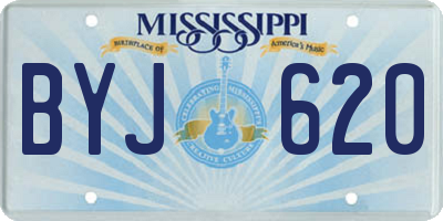 MS license plate BYJ620