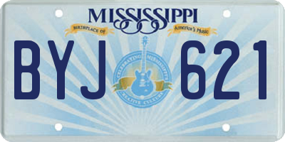 MS license plate BYJ621