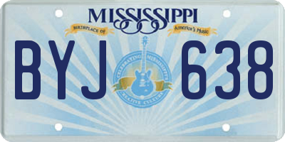 MS license plate BYJ638