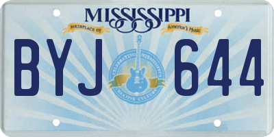 MS license plate BYJ644