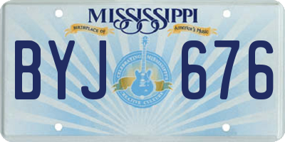 MS license plate BYJ676