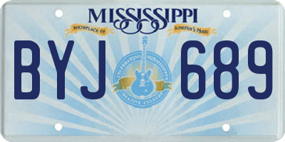 MS license plate BYJ689