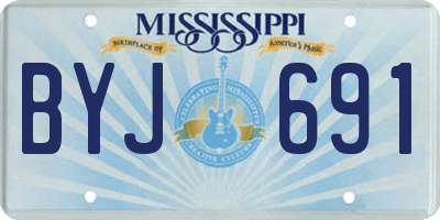 MS license plate BYJ691