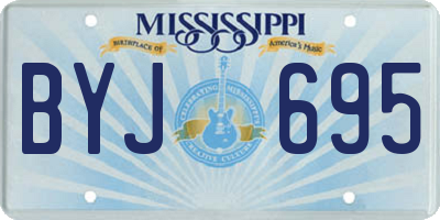 MS license plate BYJ695