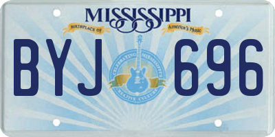 MS license plate BYJ696