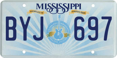 MS license plate BYJ697