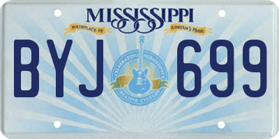 MS license plate BYJ699