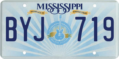 MS license plate BYJ719