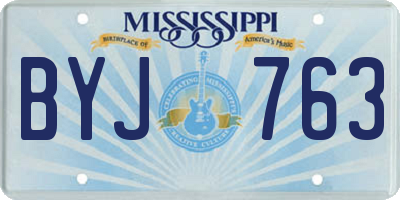 MS license plate BYJ763