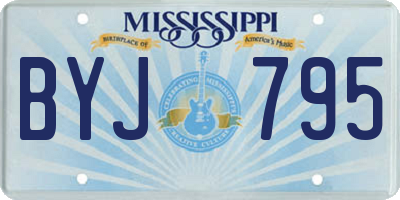 MS license plate BYJ795