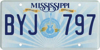MS license plate BYJ797