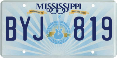 MS license plate BYJ819