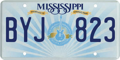MS license plate BYJ823