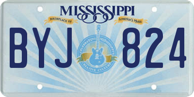 MS license plate BYJ824