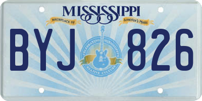 MS license plate BYJ826